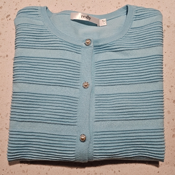 New Redy Pearled Women's Cardigan sz small - Picture 2 of 8
